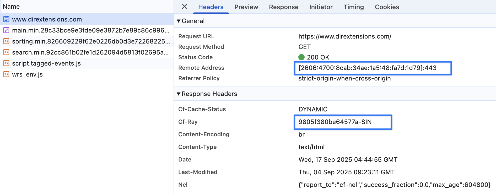 获取实际提供服务的 Cloudflare 节点 IP
