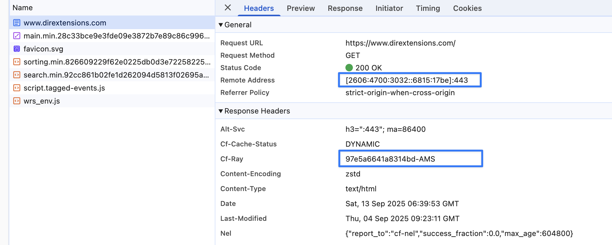 获取实际提供服务的 Cloudflare 节点 IP